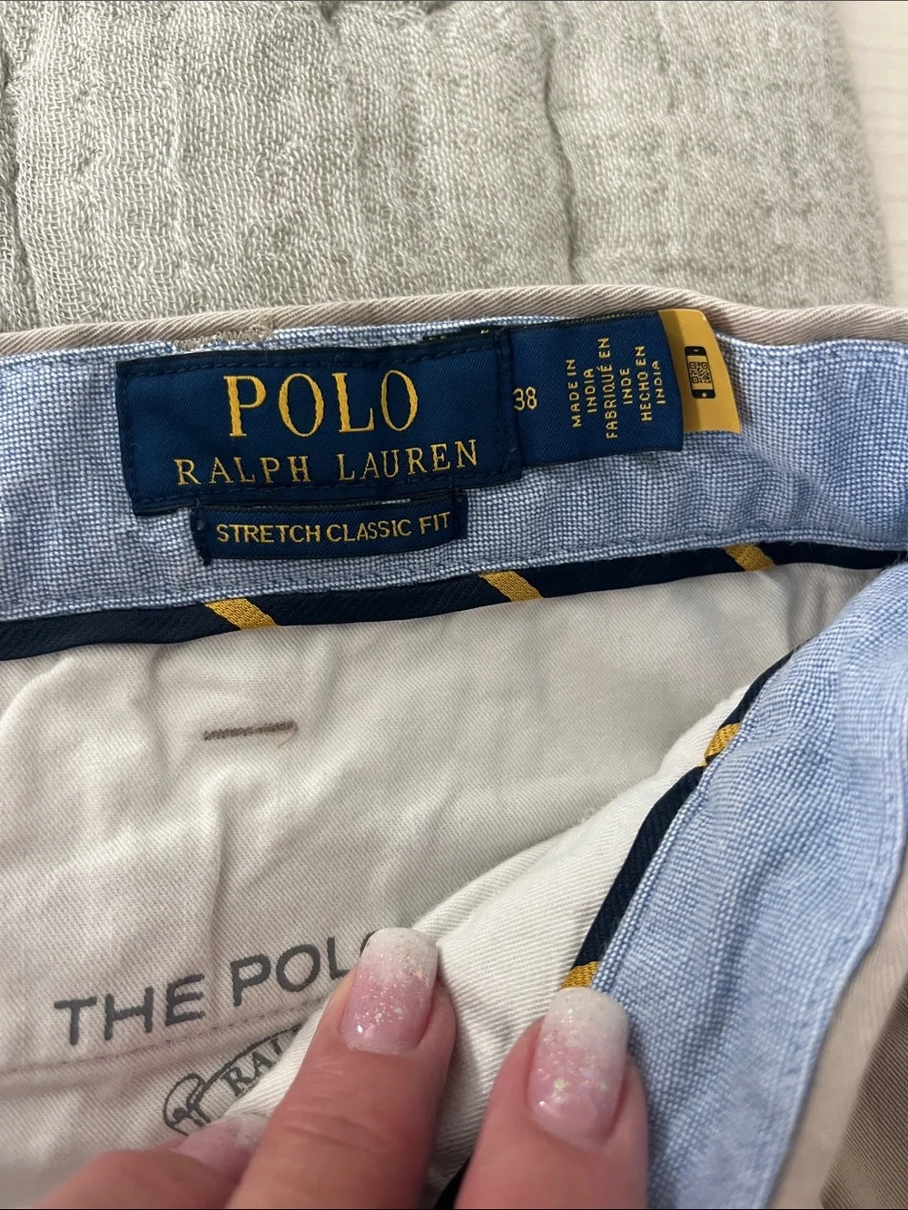 Polo by Ralph Lauren Tan Flat-Front Cotton Shorts